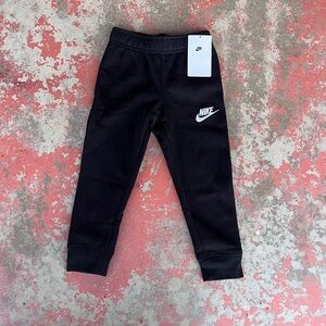 Nike Club Fleece Ribbed Cuff Jogger Pant BLACK Size 5 Small 86B252 023 NWT